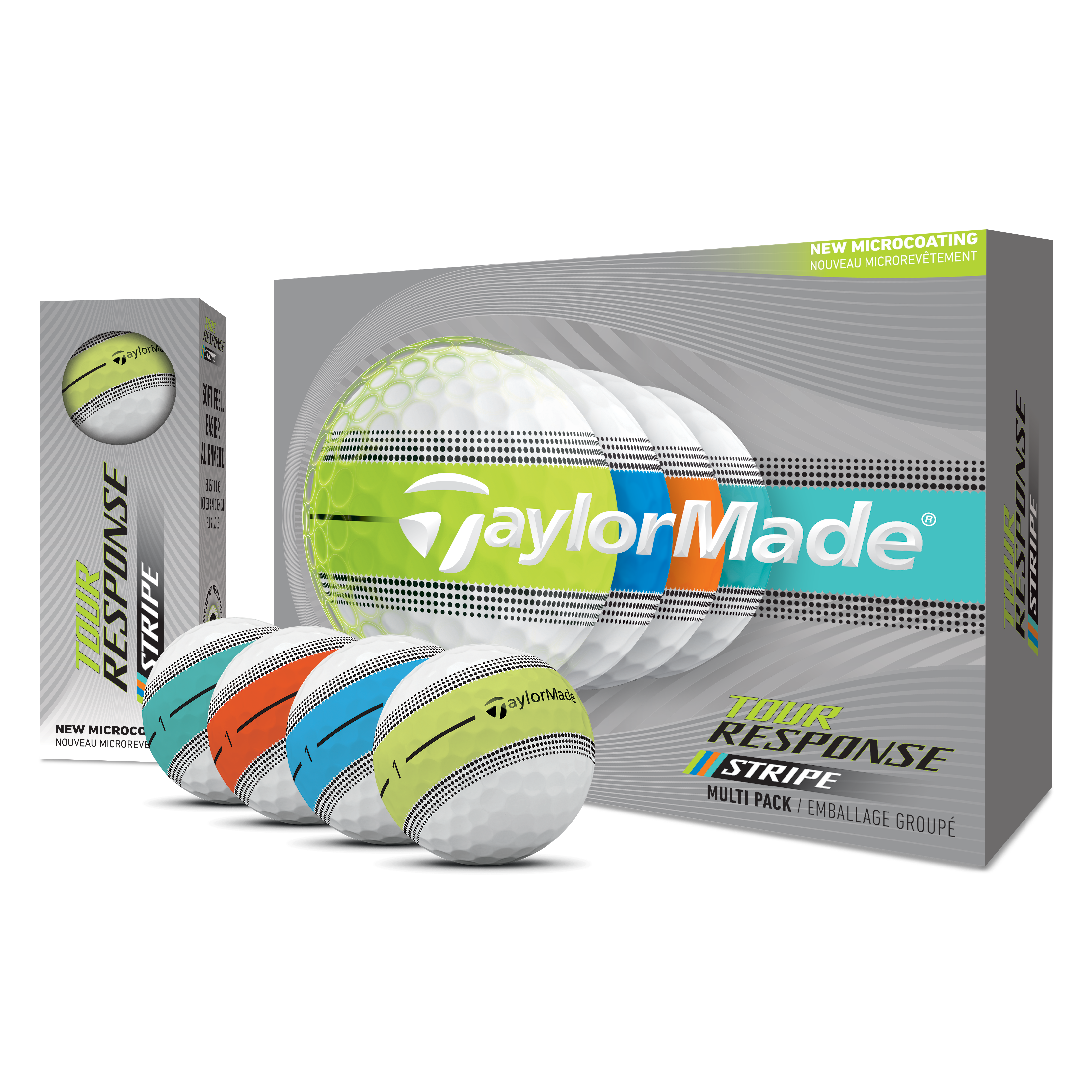 TaylorMade Tour Response Stripe Multi Pack Golf Balls