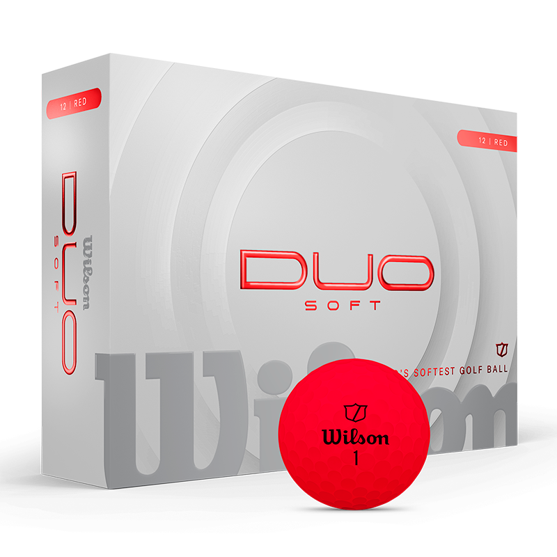 Wilson Duo Soft Golf Balls Red